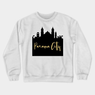 PANAMA CITY PANAMA DESIGNER SILHOUETTE SKYLINE ART Crewneck Sweatshirt